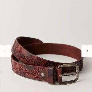 Free People Scarlet Leather Belt S/M